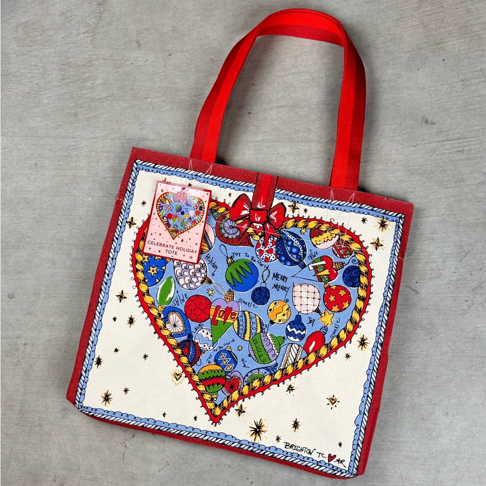 Brighton Celebrate Holiday Heart Tote